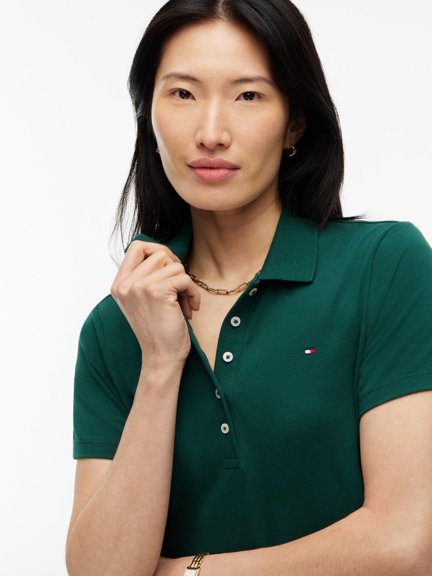 Tommy Hilfiger Classic Fit Stretch Cotton Polo Dress