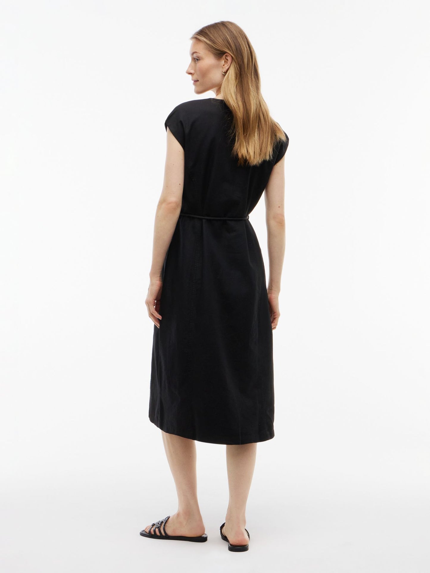Tommy Hilfiger Nautical Cotton-Linen Blend Midi Dress
