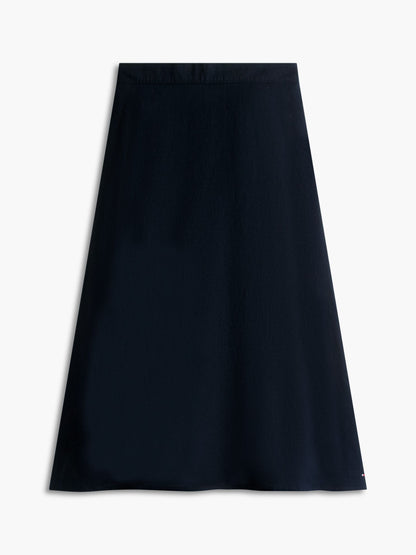 Tommy Hilfiger Linen-Blend Midi Skirt