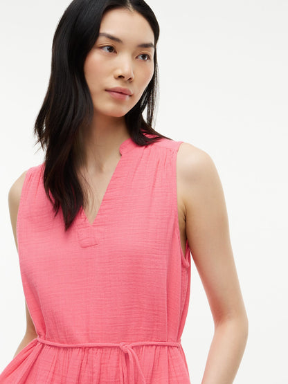 Tommy Hilfiger Tiered Cotton Gauze Mini Dress