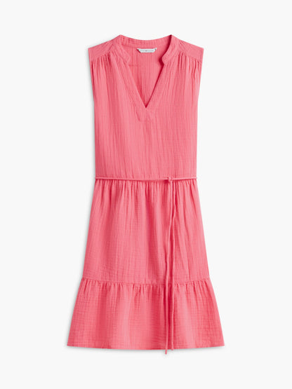 Tommy Hilfiger Tiered Cotton Gauze Mini Dress