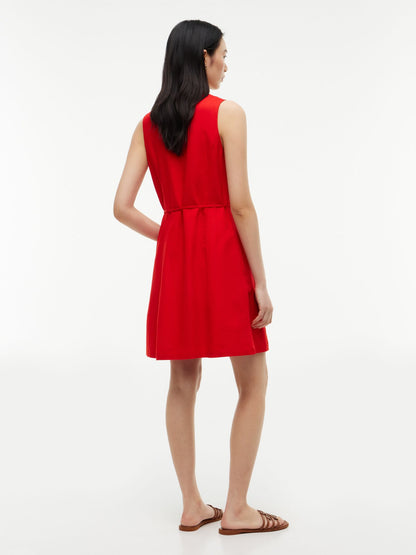 Tommy Hilfiger Sleeveless Cotton-Linen Blend Mini Dress