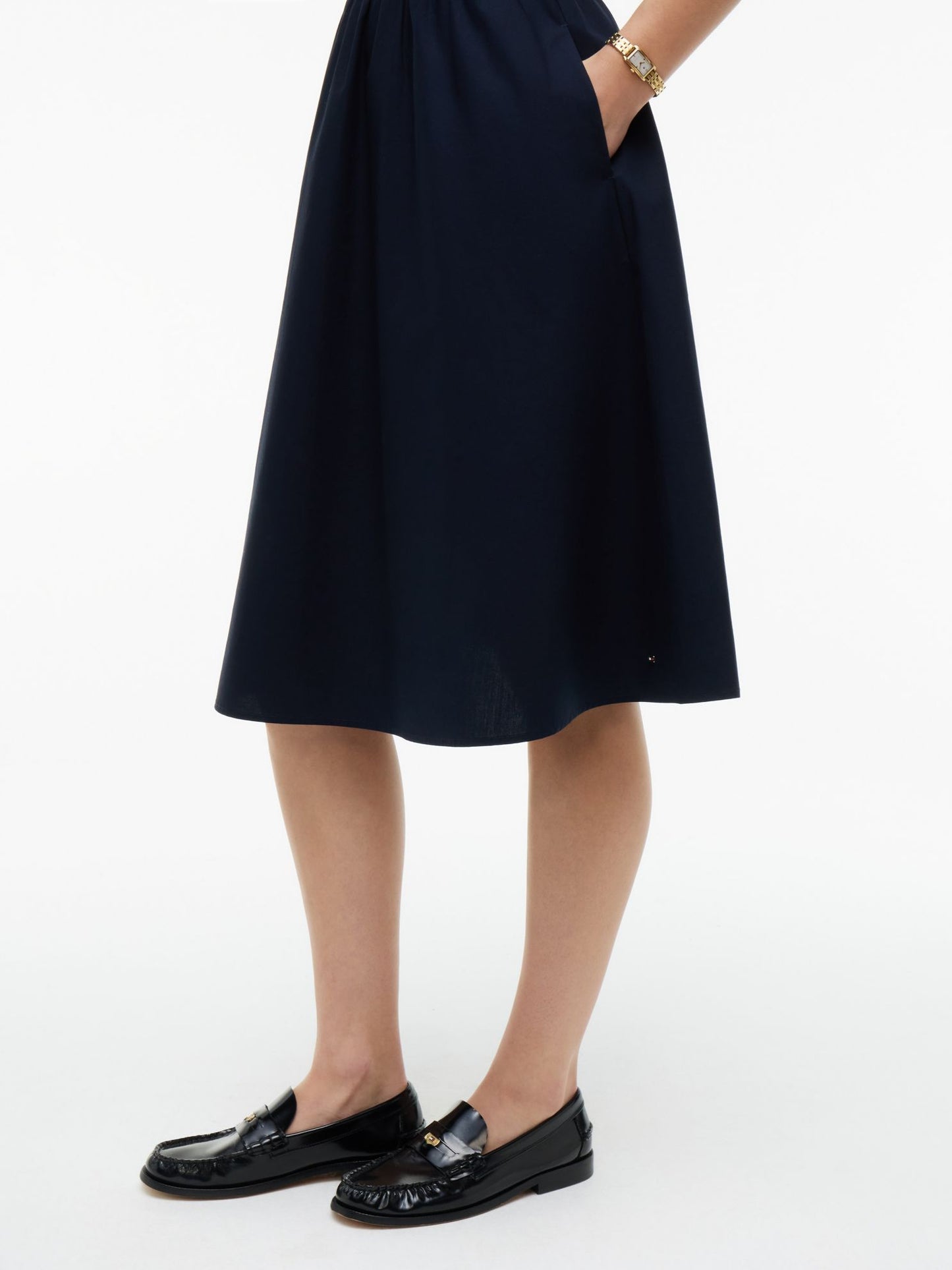 Tommy Hilfiger Mixed-Media T-Shirt Midi Dress