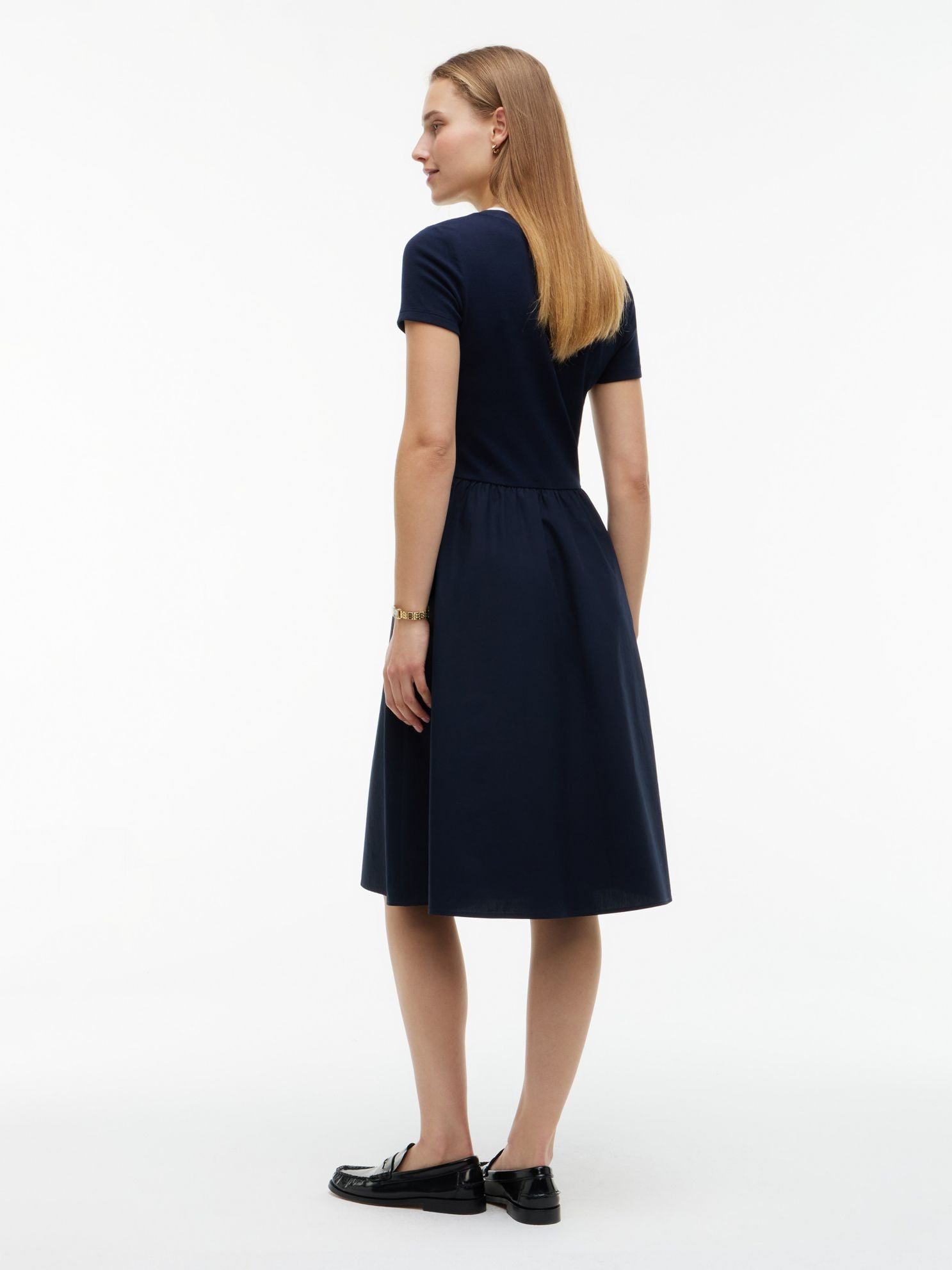 Tommy Hilfiger Mixed-Media T-Shirt Midi Dress