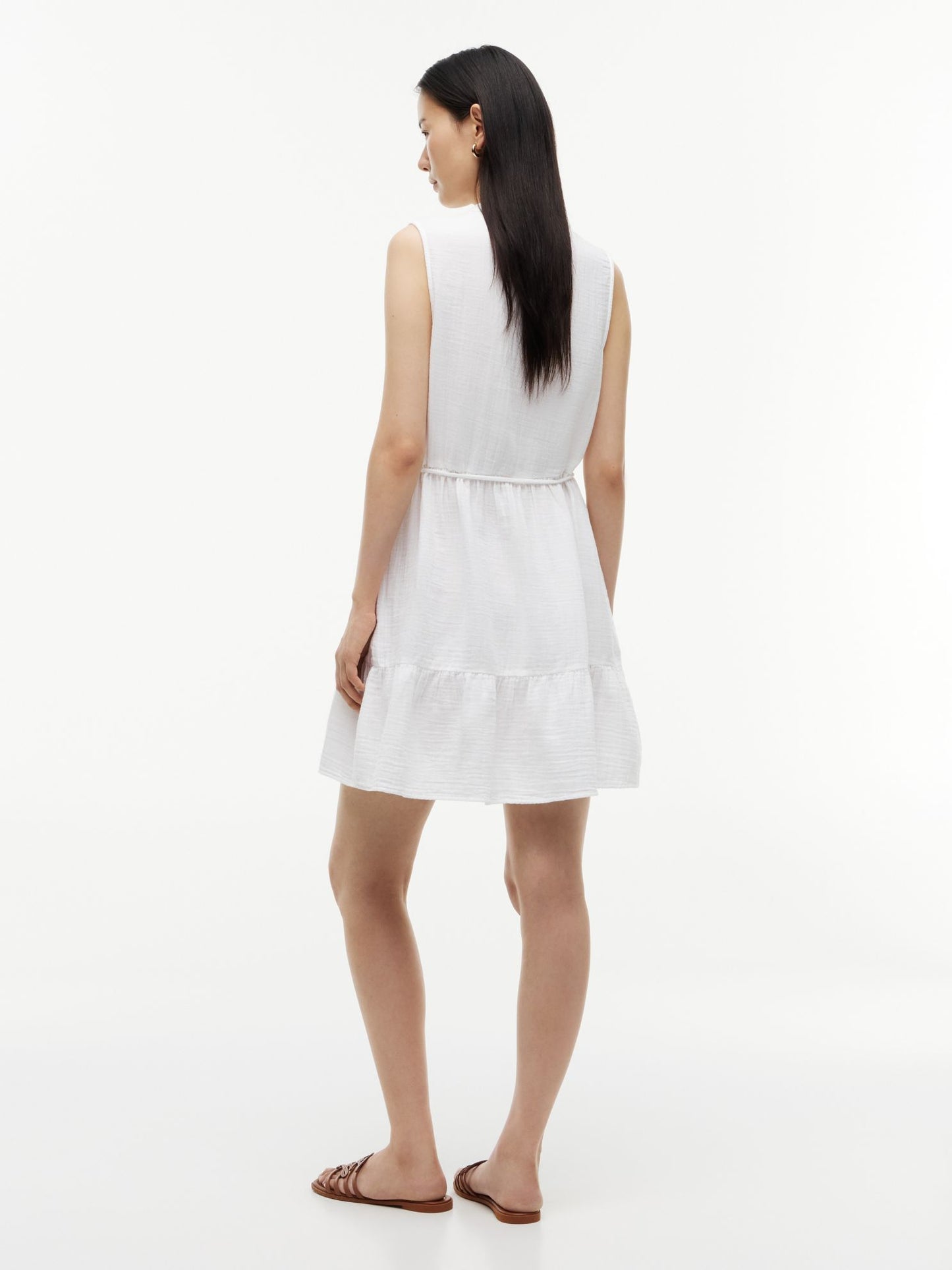 Tommy Hilfiger Tiered Cotton Gauze Mini Dress