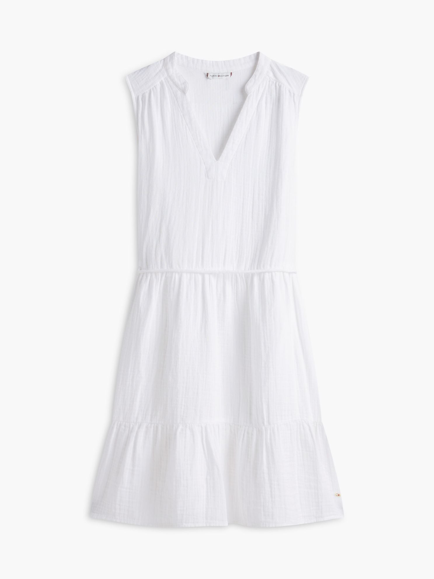 Tommy Hilfiger Tiered Cotton Gauze Mini Dress