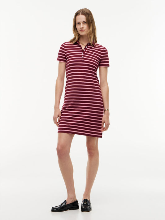 Tommy Hilfiger Striped Stretch Pique Polo Dress