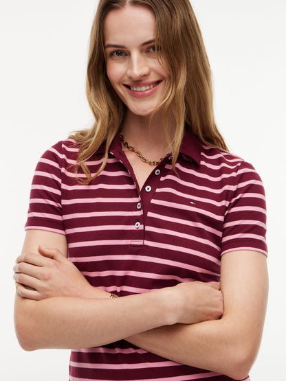 Tommy Hilfiger Striped Stretch Pique Polo Dress