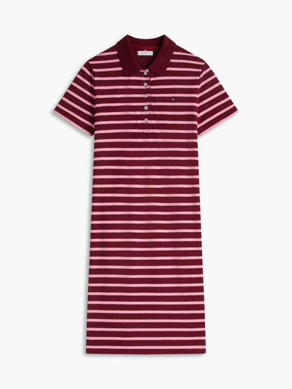 Tommy Hilfiger Striped Stretch Pique Polo Dress