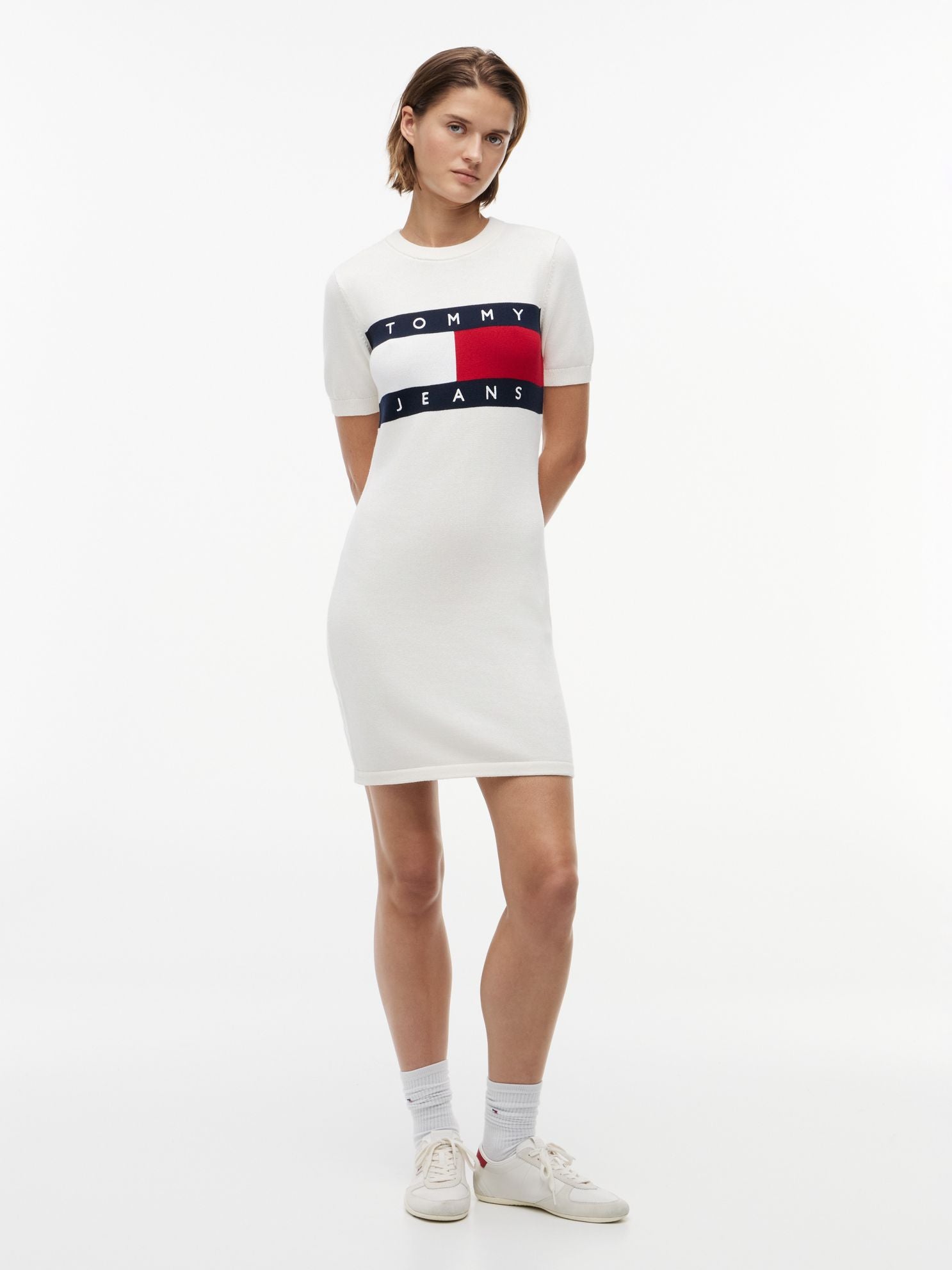 Tommy Hilfiger Tommy Jeans Flag Logo Sweater Dress