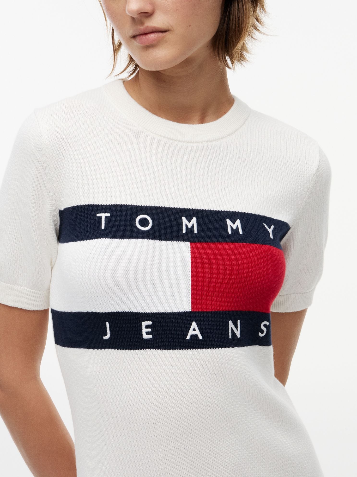 Tommy Hilfiger Tommy Jeans Flag Logo Sweater Dress