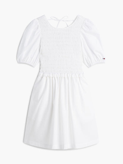 Tommy Hilfiger Tommy Jeans Shirred Poplin Mini Dress