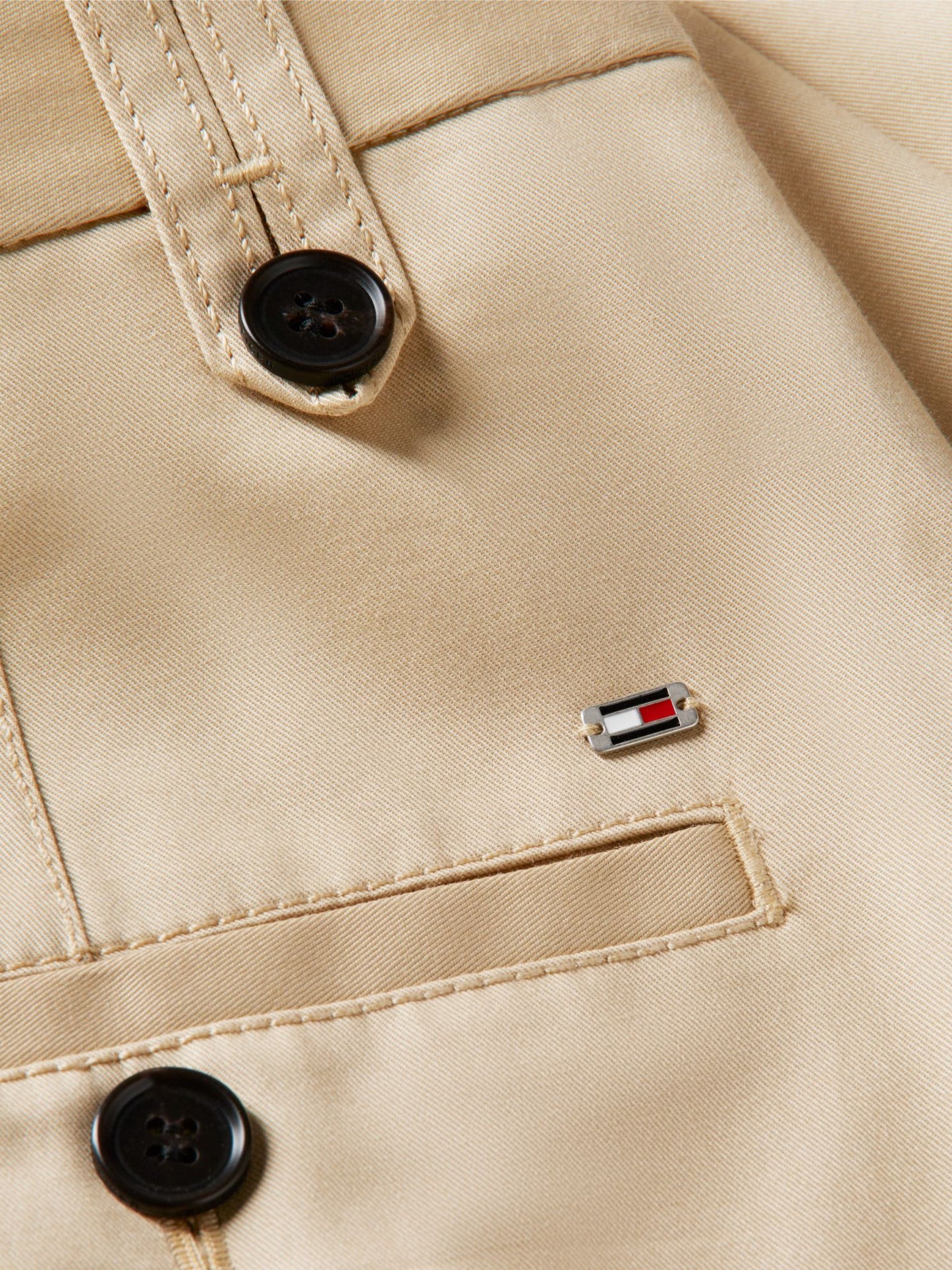Tommy Hilfiger Pleated Stretch Chino Mini Skirt