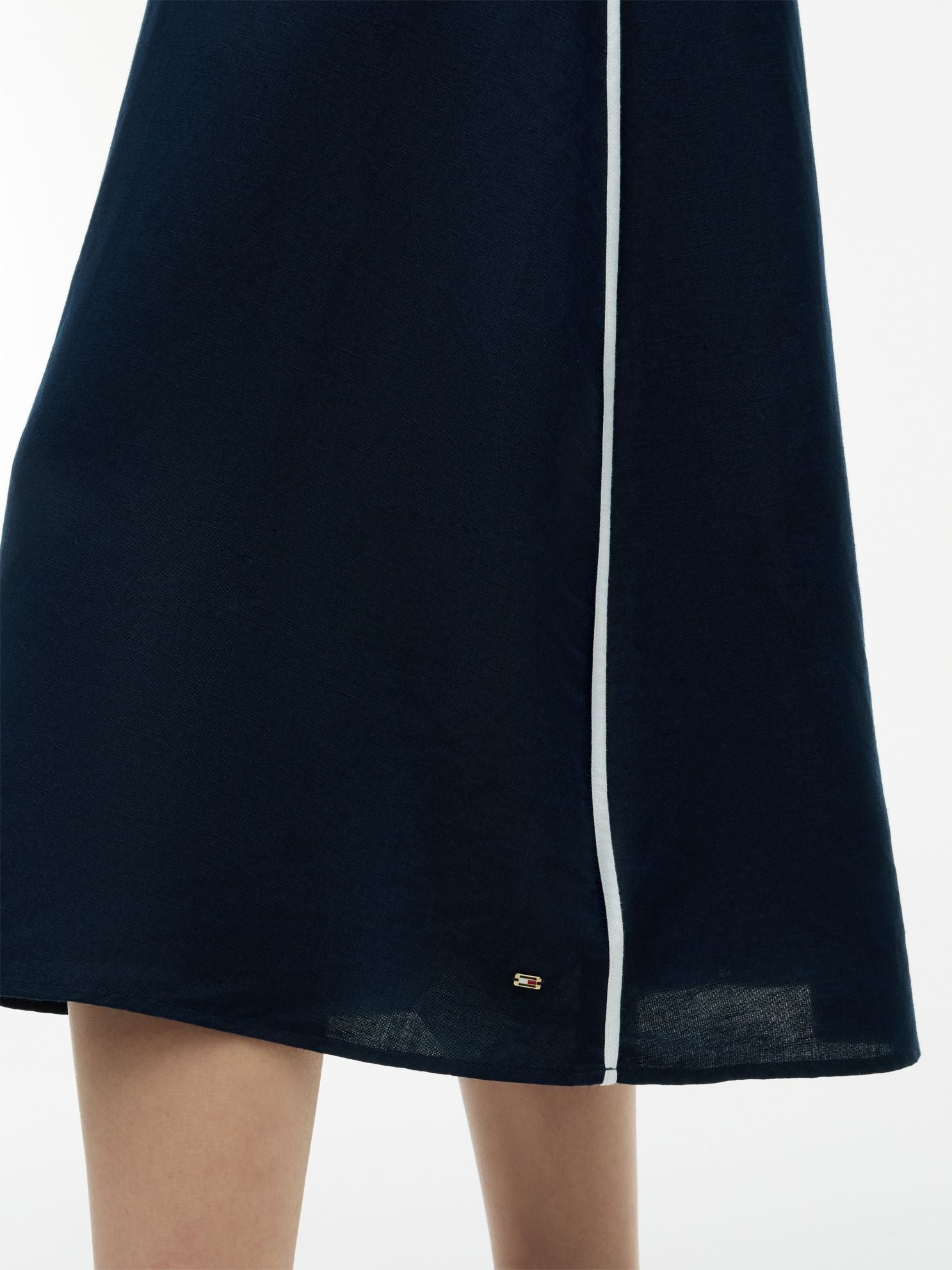 Tommy Hilfiger Nautical Linen-Blend Midi Dress
