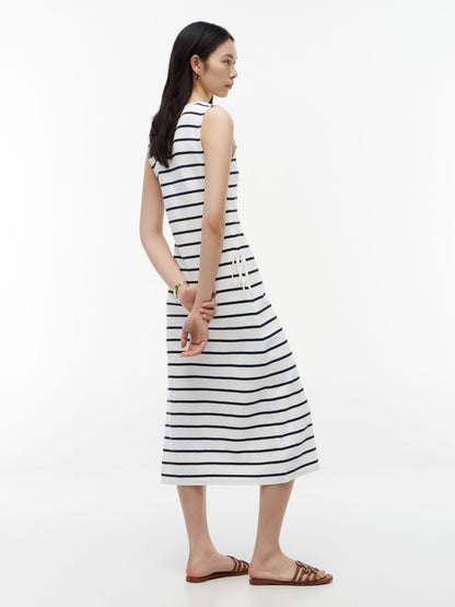 Tommy Hilfiger Sleeveless Side-Tie Boatneck Midi Dress