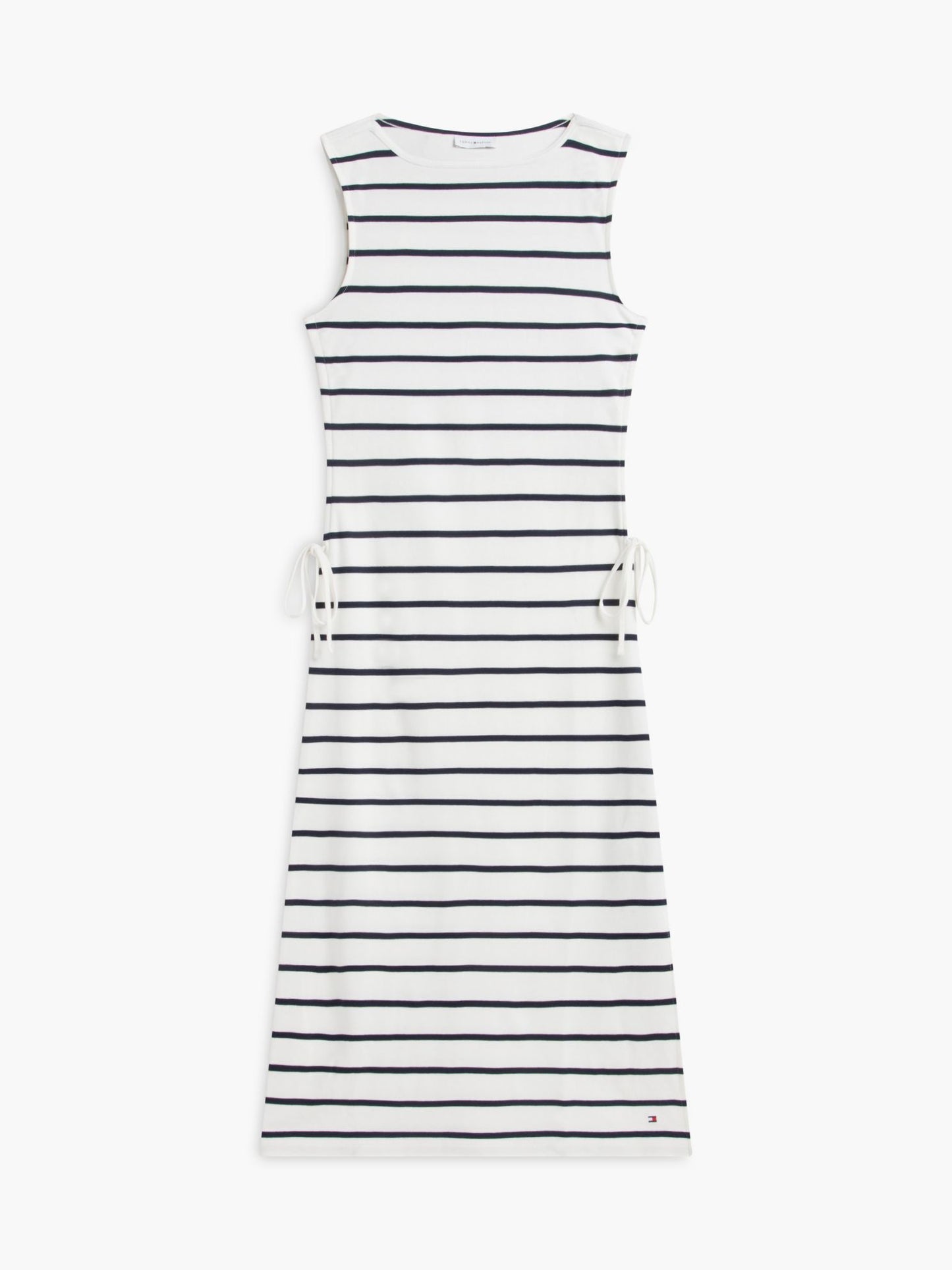 Tommy Hilfiger Sleeveless Side-Tie Boatneck Midi Dress