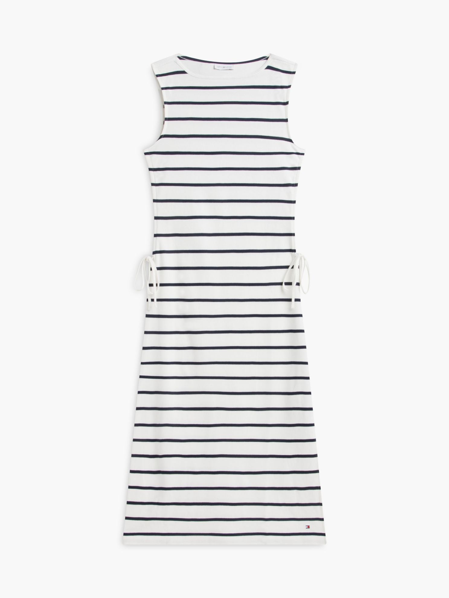 Tommy Hilfiger Sleeveless Side-Tie Boatneck Midi Dress