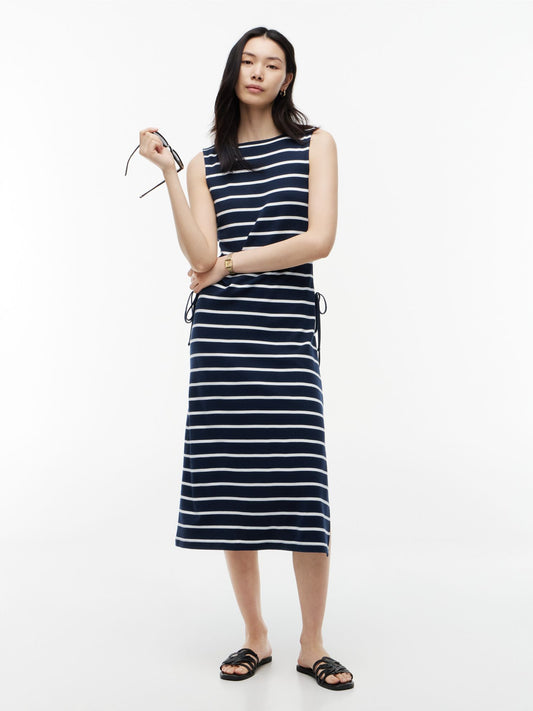Tommy Hilfiger Sleeveless Side-Tie Boatneck Midi Dress