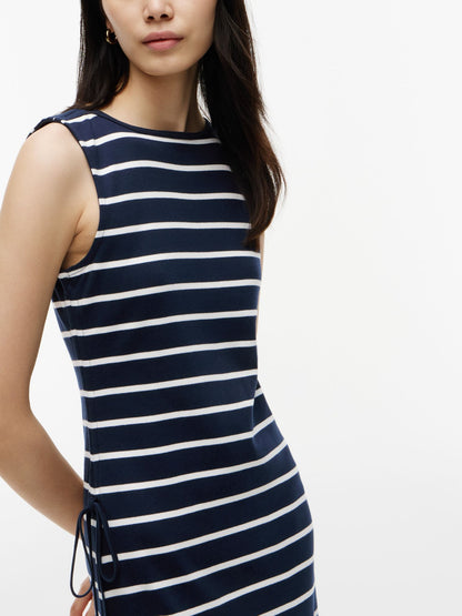 Tommy Hilfiger Sleeveless Side-Tie Boatneck Midi Dress