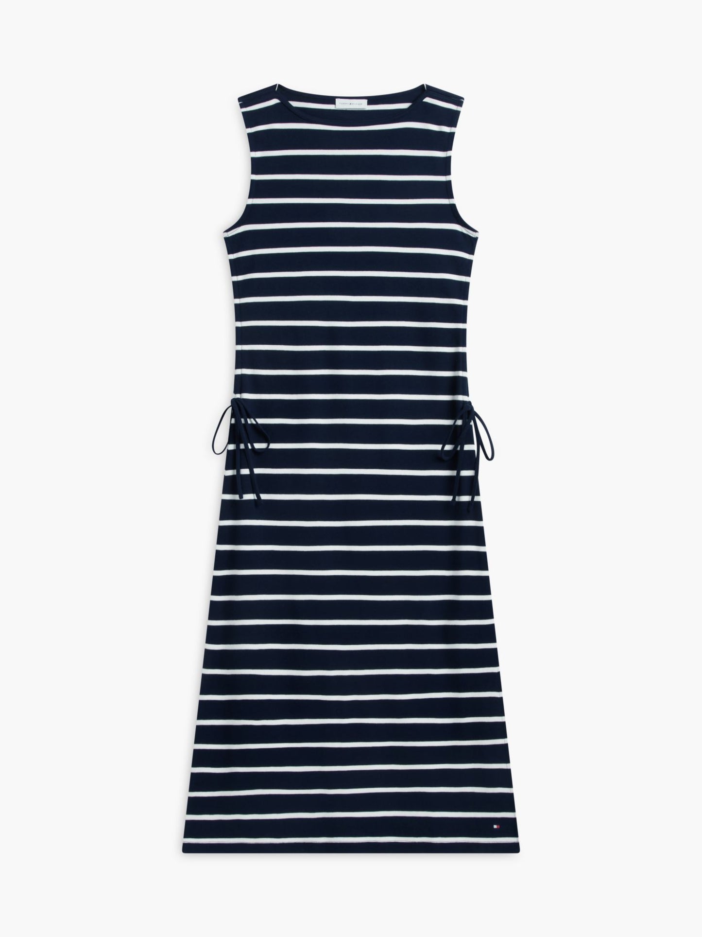 Tommy Hilfiger Sleeveless Side-Tie Boatneck Midi Dress