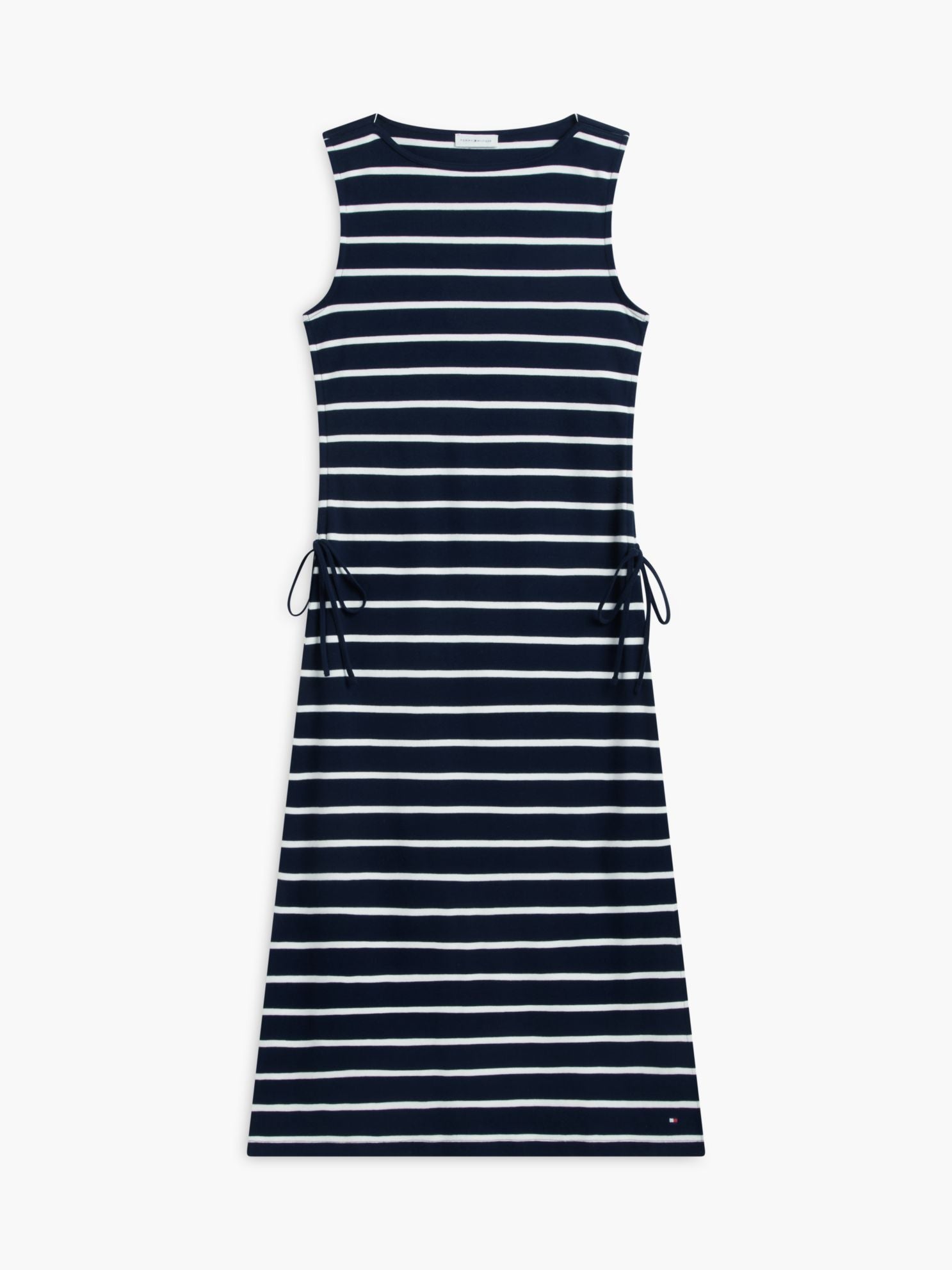 Tommy Hilfiger Sleeveless Side-Tie Boatneck Midi Dress