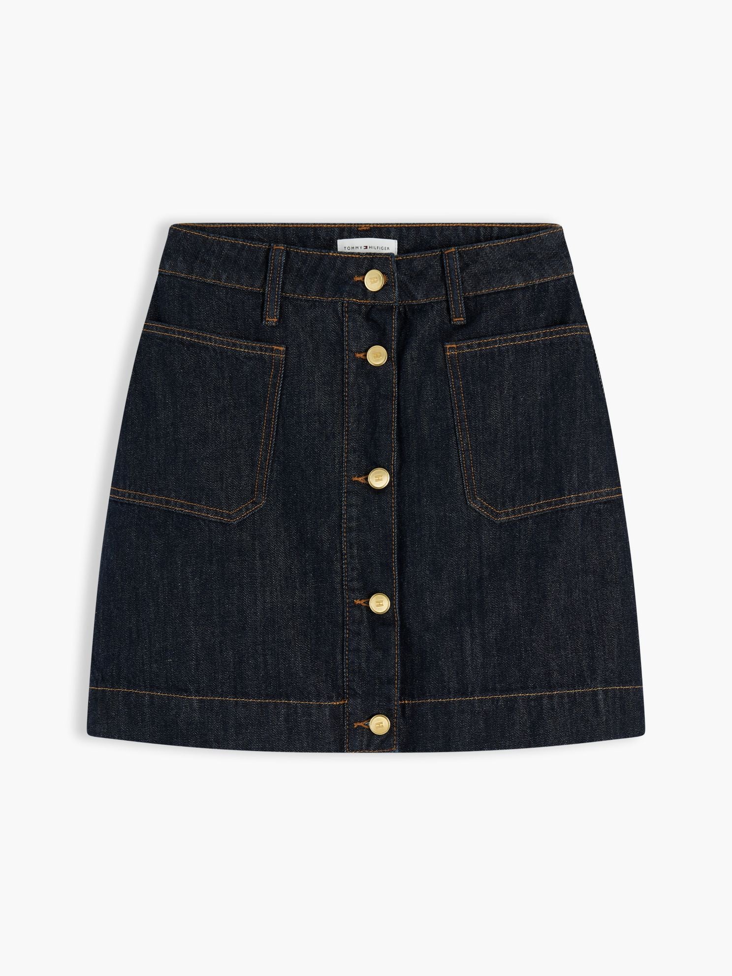 Tommy Hilfiger High-Rise Denim Mini Skirt