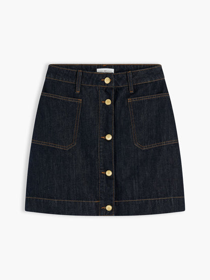 Tommy Hilfiger High-Rise Denim Mini Skirt