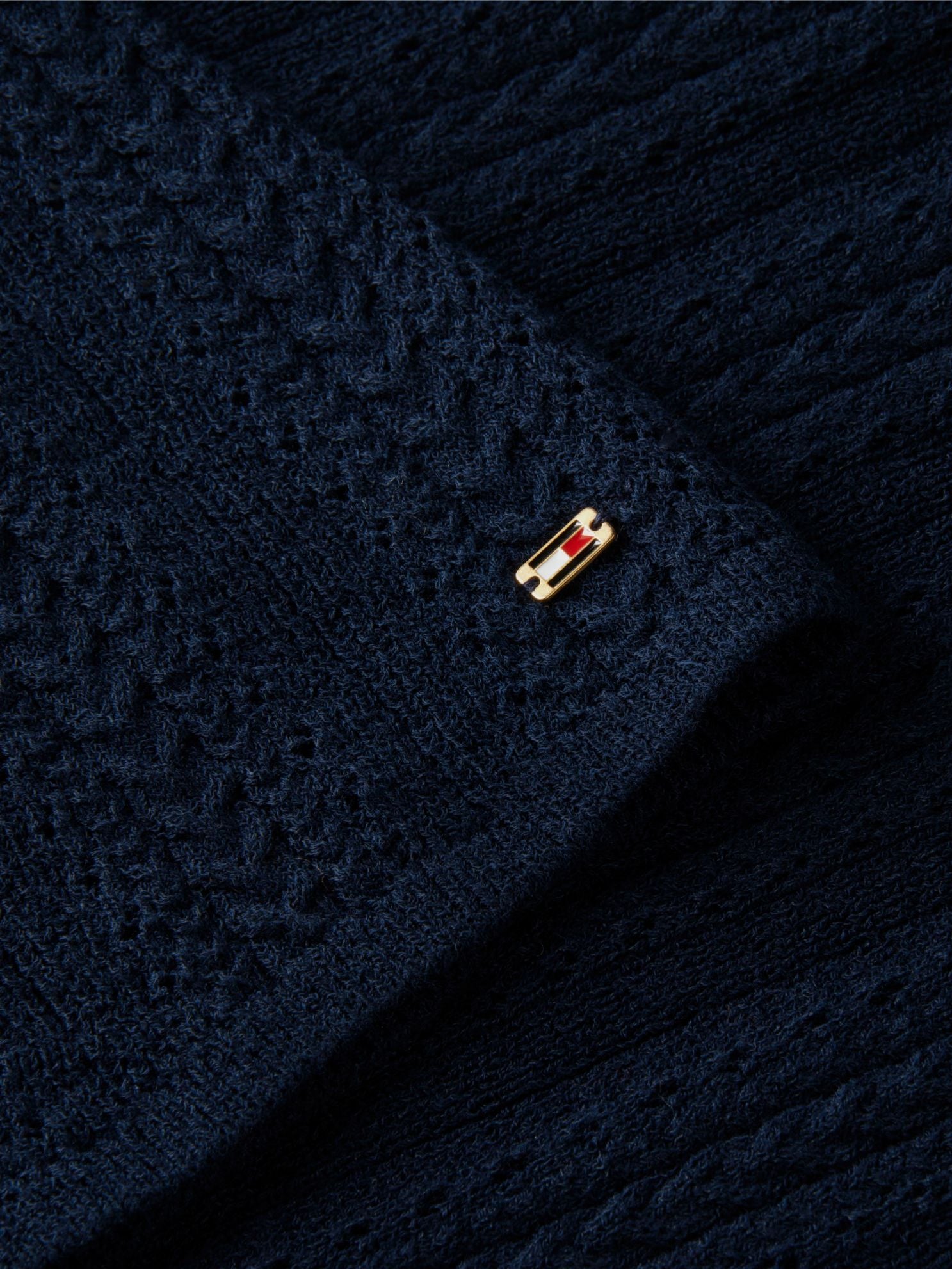 Tommy Hilfiger Cable Knit Pointelle Midi Tank Dress