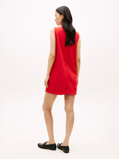 Tommy Hilfiger Patch Pocket Denim Shift Mini Dress