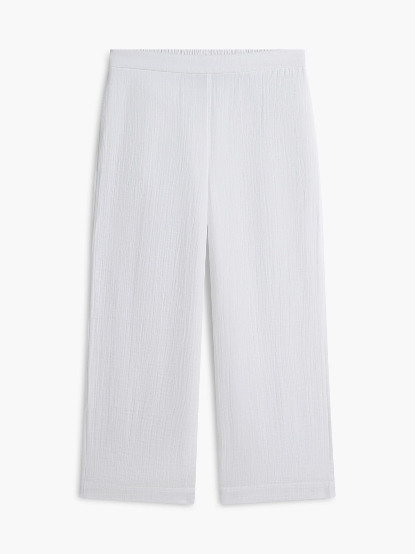Tommy Hilfiger Cotton Gauze Cropped Wide Leg Pant