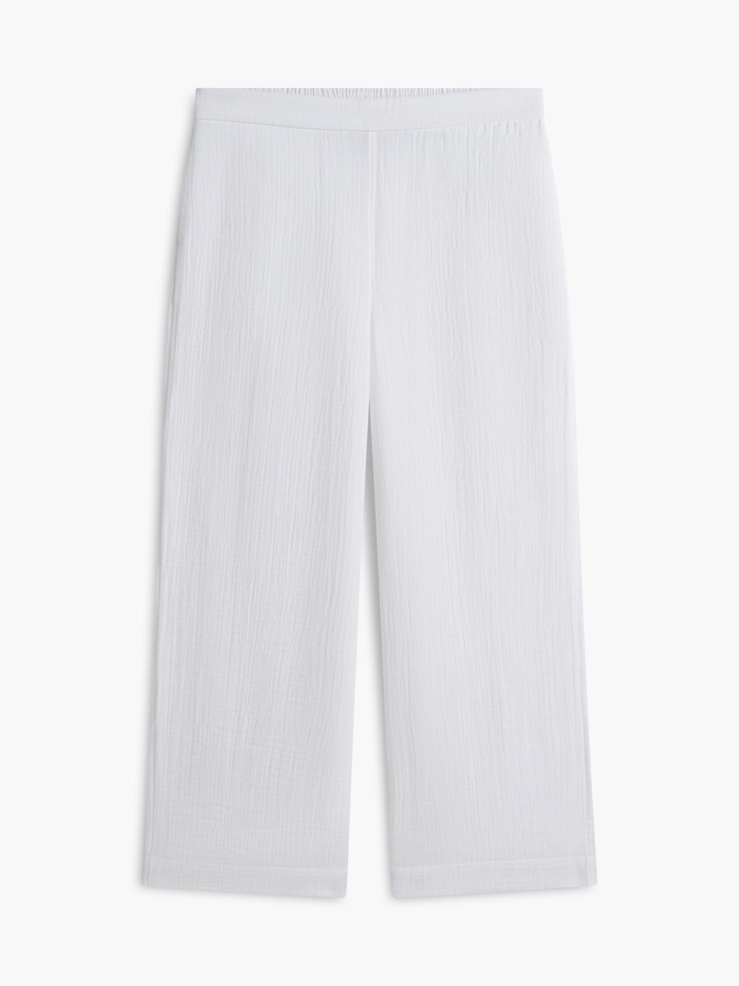 Tommy Hilfiger Cotton Gauze Cropped Wide Leg Pant