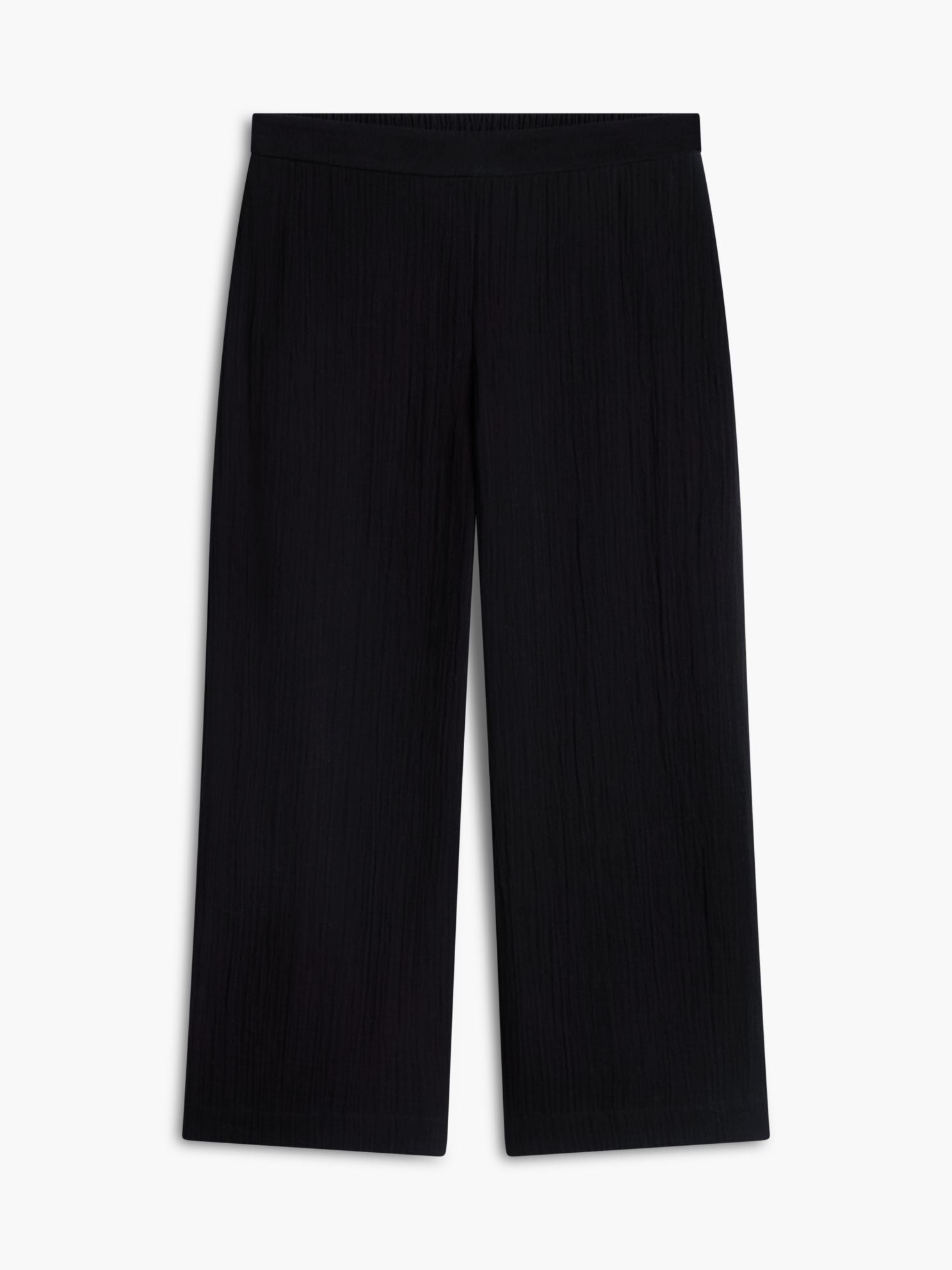 Tommy Hilfiger Cotton Gauze Cropped Wide Leg Pant