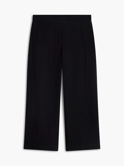 Tommy Hilfiger Cotton Gauze Cropped Wide Leg Pant