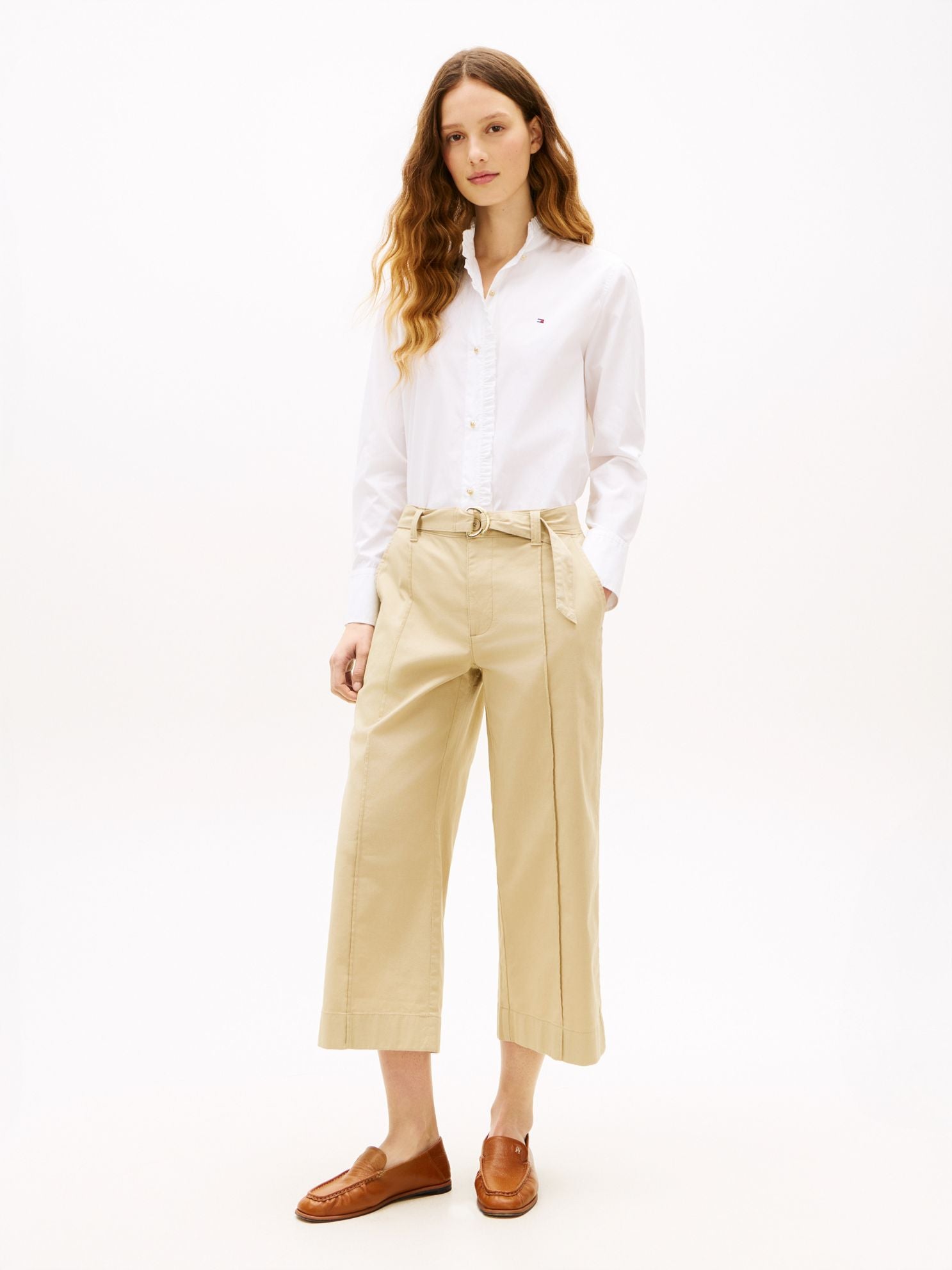 Tommy Hilfiger Belted Wide-Leg Chino