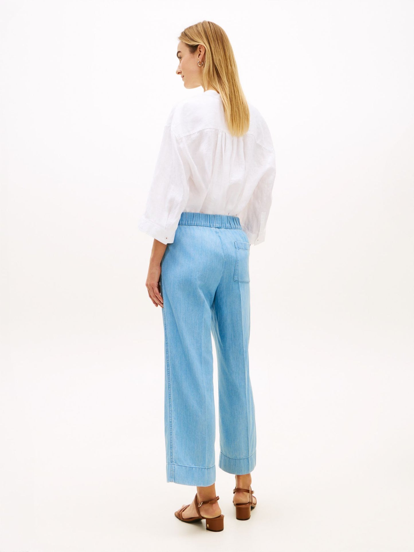 Tommy Hilfiger Pull-On Wide-Leg Ankle Pant