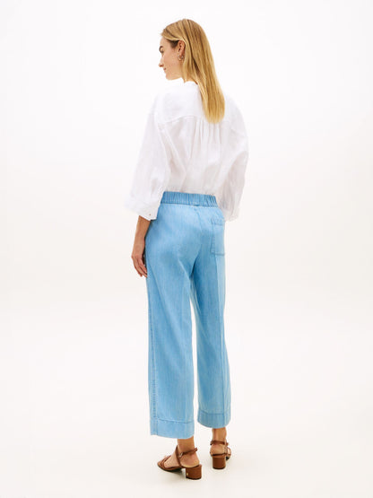 Tommy Hilfiger Pull-On Wide-Leg Ankle Pant