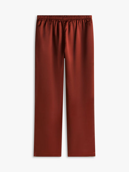 Tommy Hilfiger Stretch Satin Pull-On Wide-Leg Pant