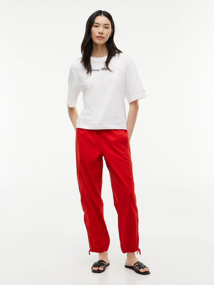 Tommy Hilfiger Linen-Cotton Blend Pull-On Pant