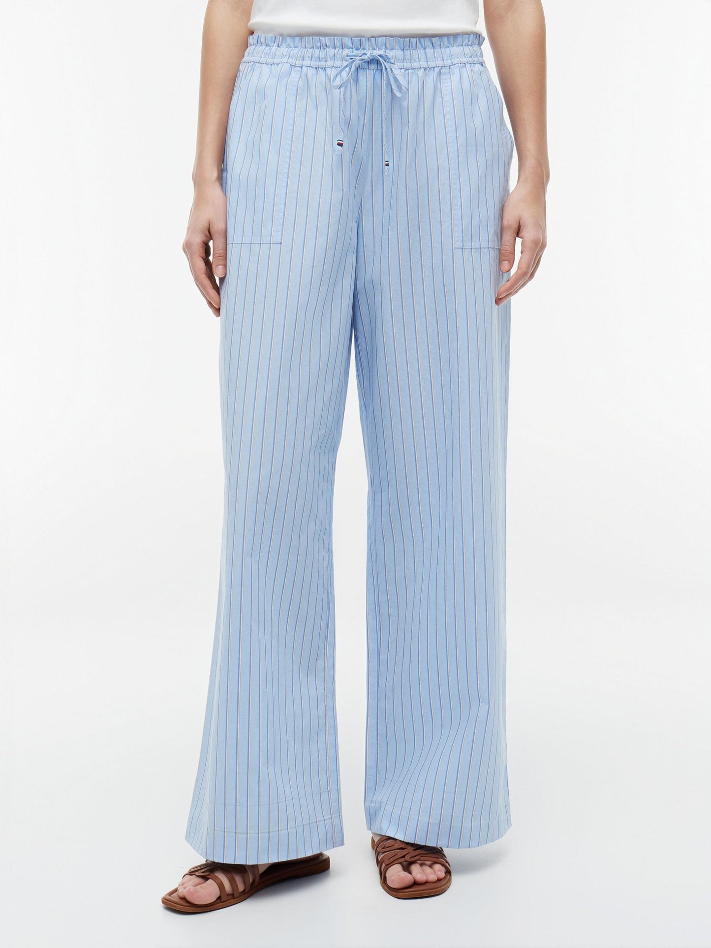 Tommy Hilfiger Striped Poplin Pull-On Pant