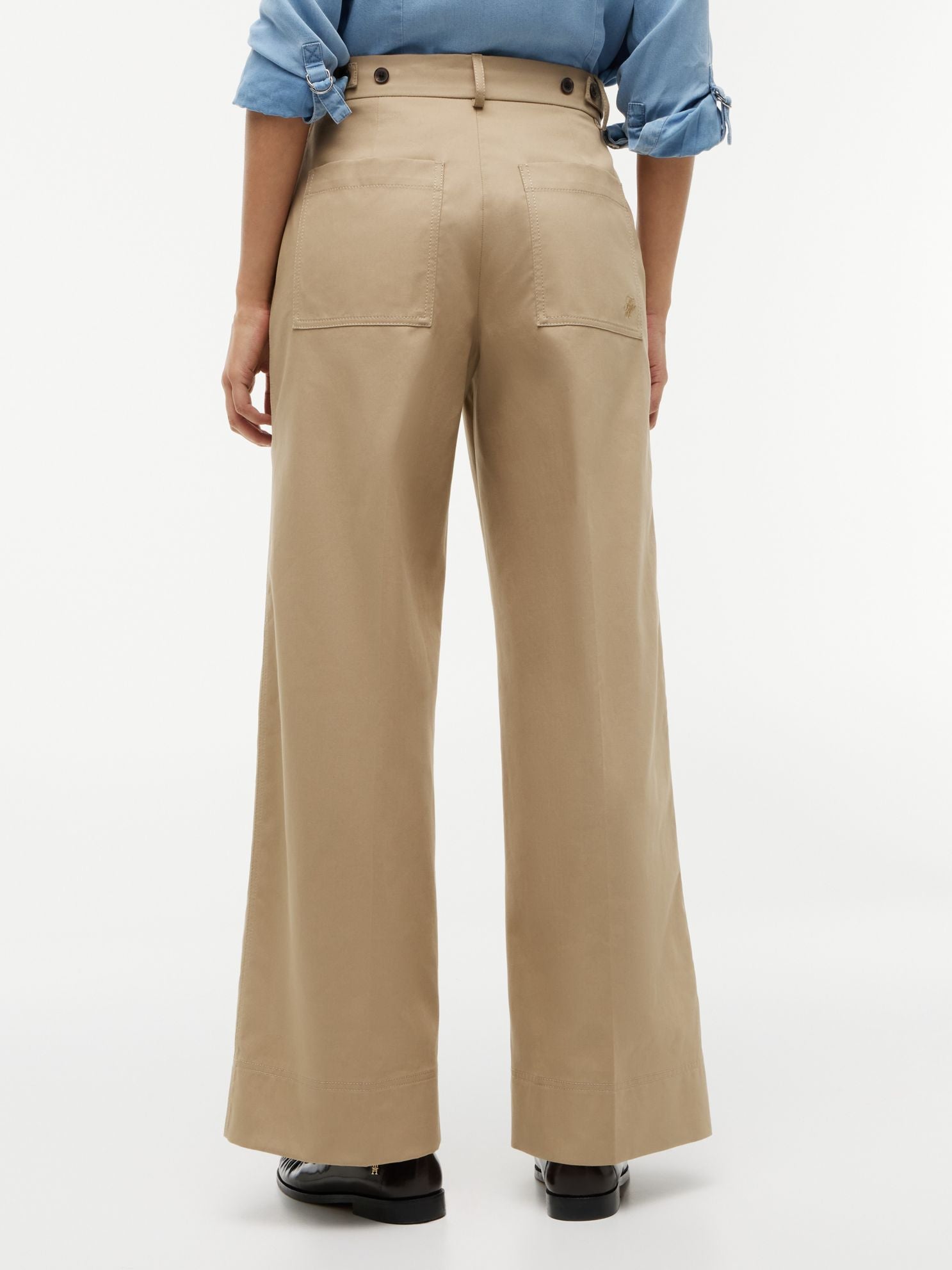 Tommy Hilfiger Pleated Wide Leg Chino