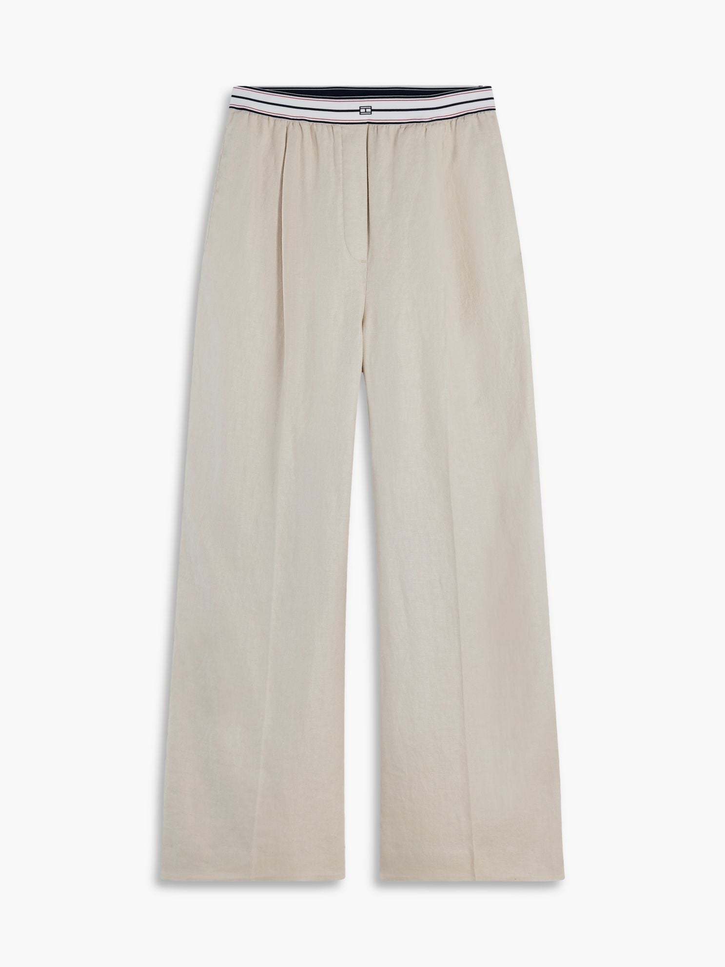 Tommy Hilfiger Straight Linen Pull-On Pant