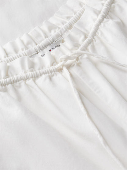 Tommy Hilfiger Embroidered Eyelet Cropped Pull-On Pant
