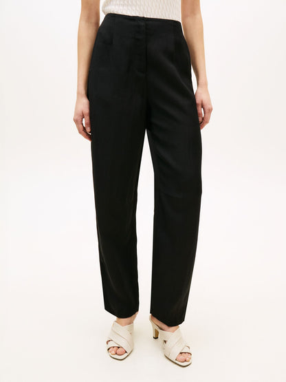 Tommy Hilfiger Tailored Linen-Blend Barrel Pant