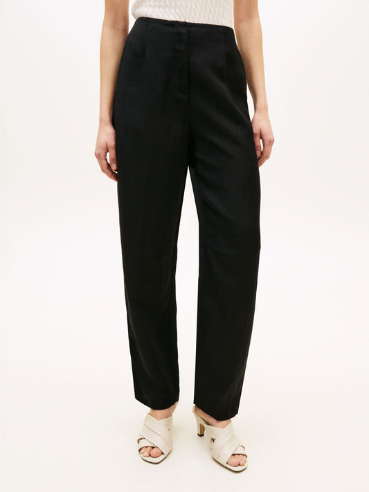 Tommy Hilfiger Tailored Linen-Blend Barrel Pant