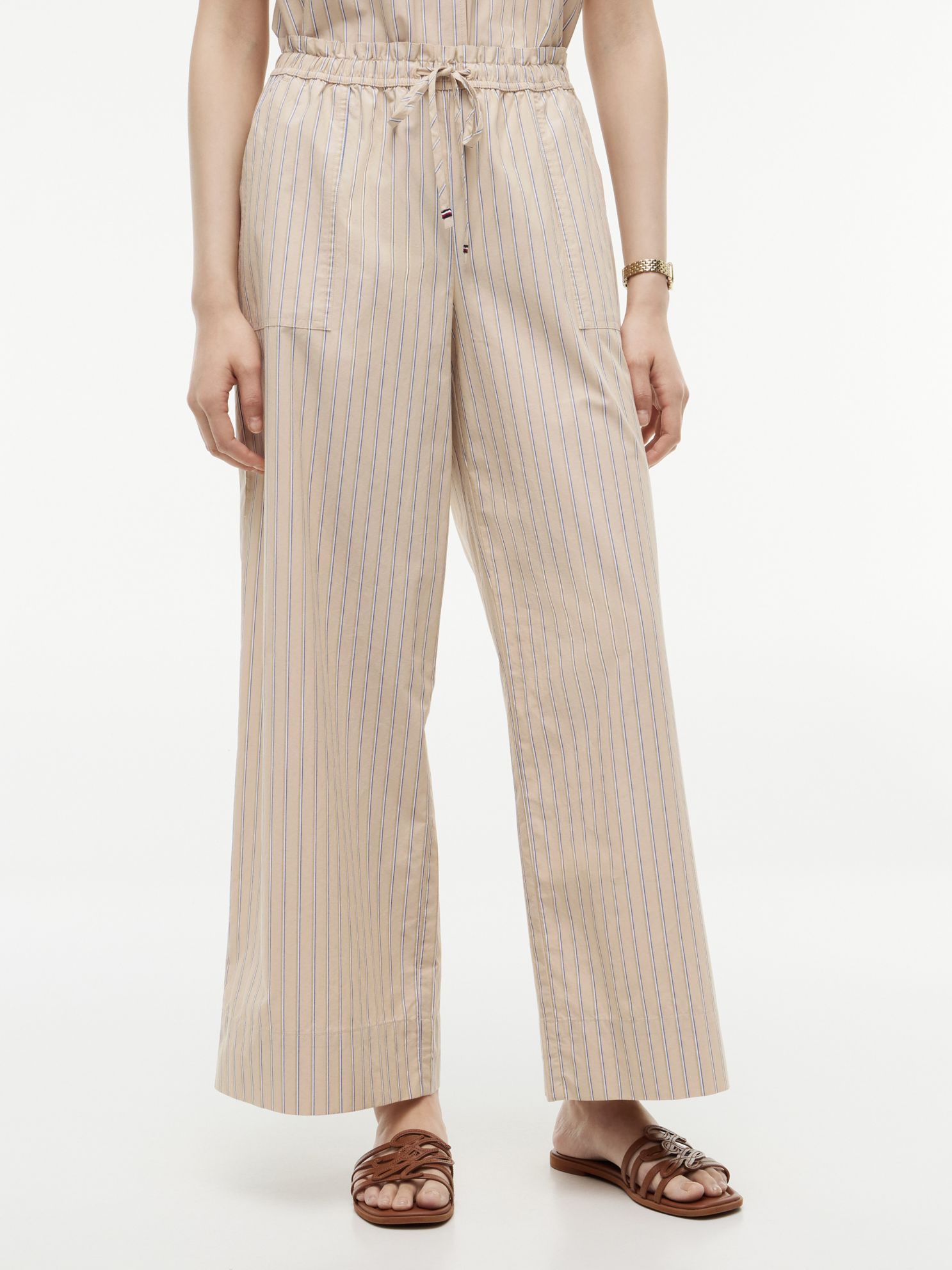 Tommy Hilfiger Striped Poplin Pull-On Pant