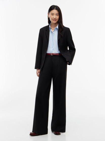 Tommy Hilfiger Wool-Blend Wide Leg Pant