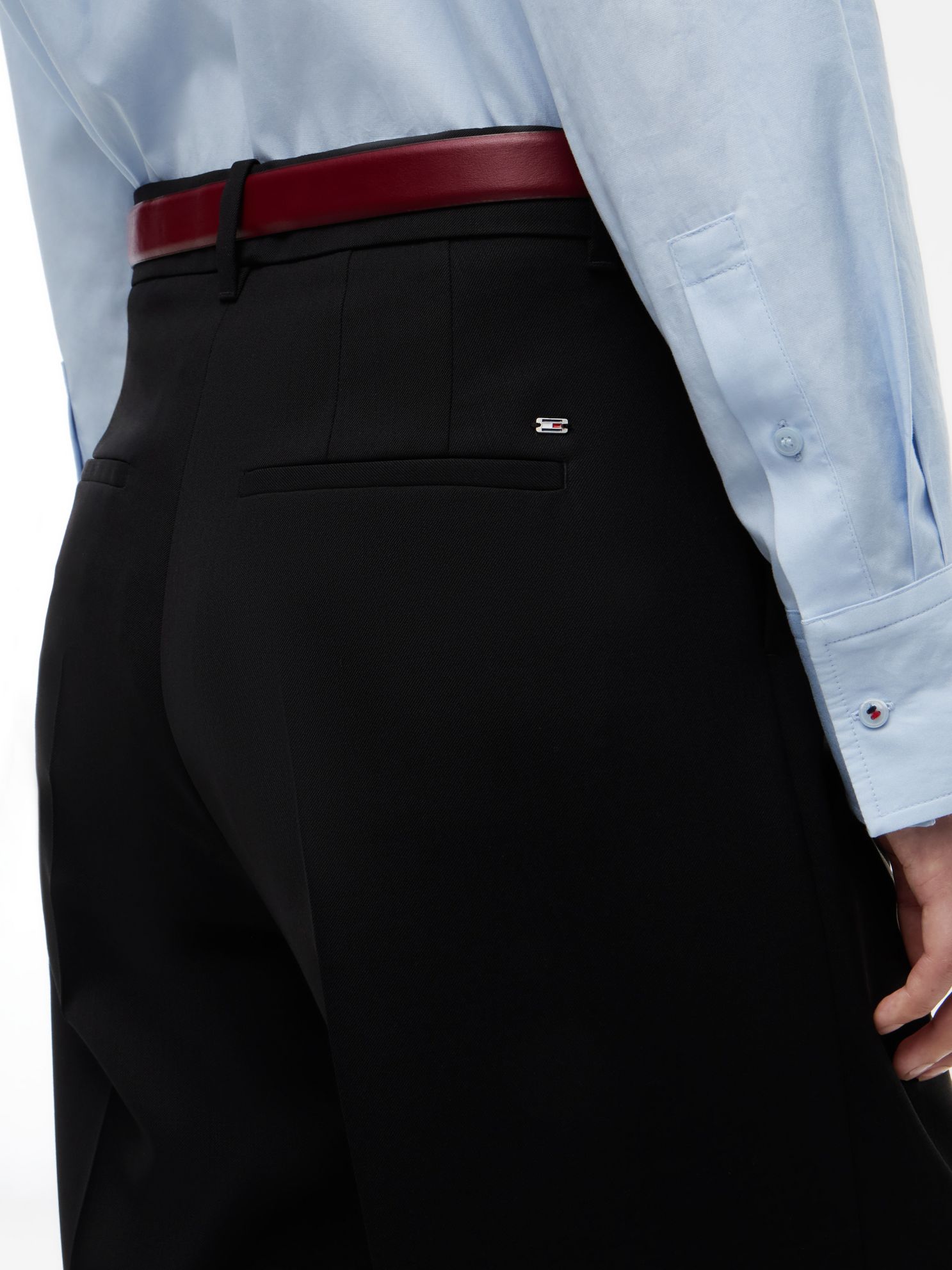 Tommy Hilfiger Wool-Blend Wide Leg Pant