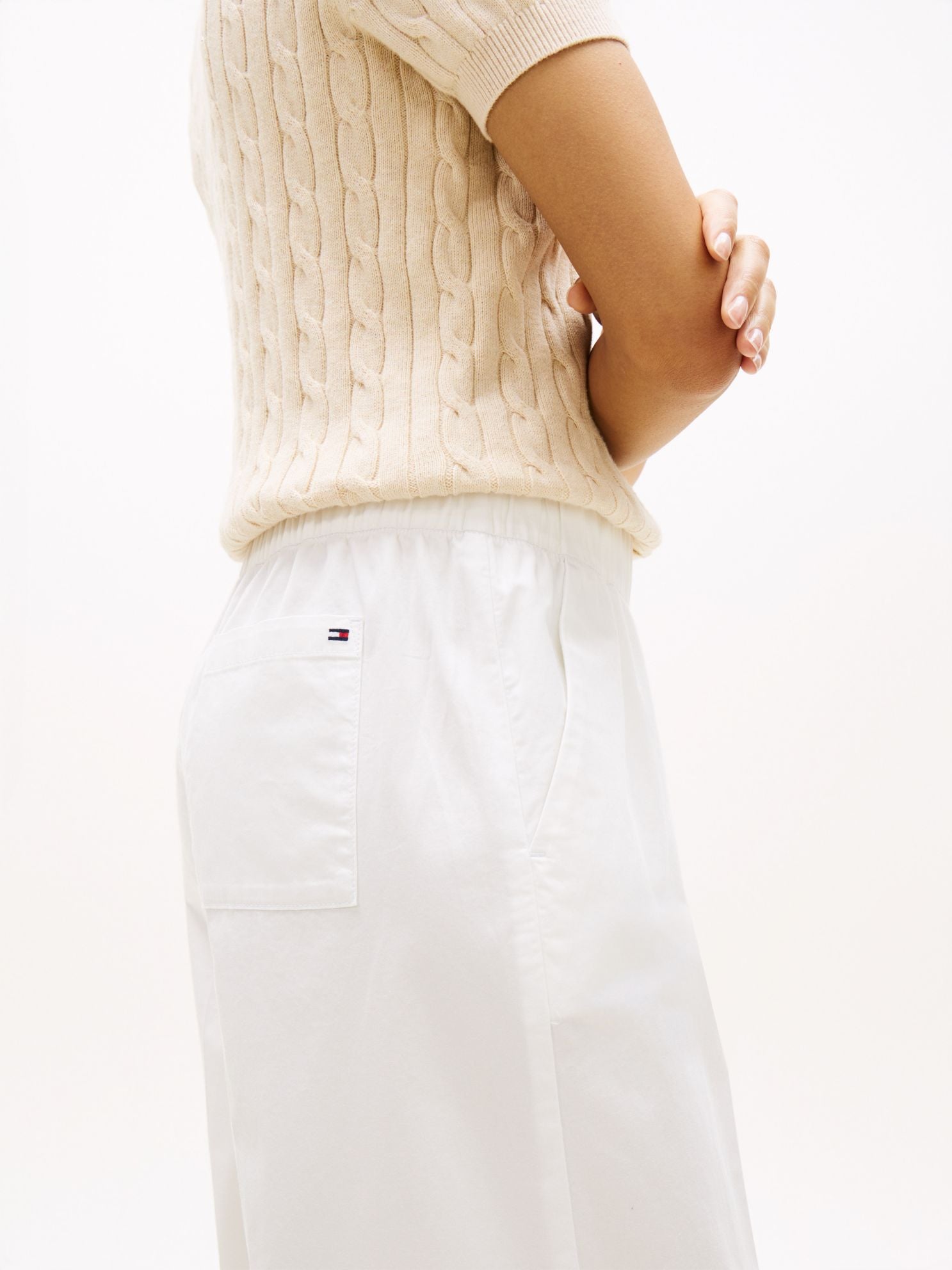 Tommy Hilfiger Pull-On Wide-Leg Ankle Pant