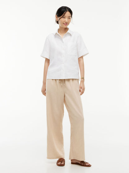 Tommy Hilfiger Lightweight Linen-Blend Pull-On Pant