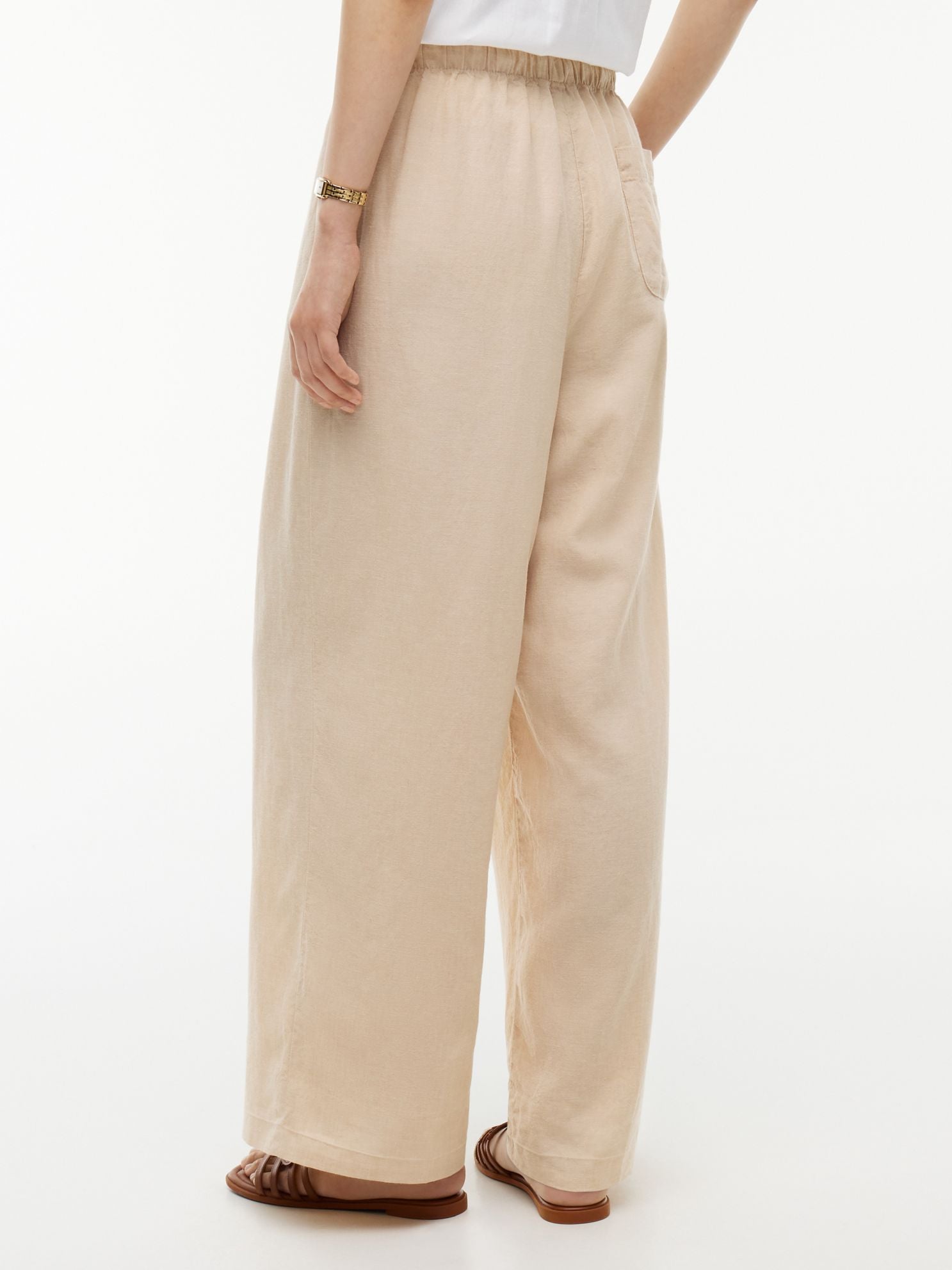 Tommy Hilfiger Lightweight Linen-Blend Pull-On Pant